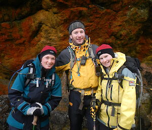 Kelly, Richard and Karen pose for the camera