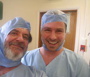 Jim and Andrew, the fearless anaesthetic team