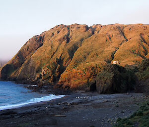 Sunset over Caroline Cove