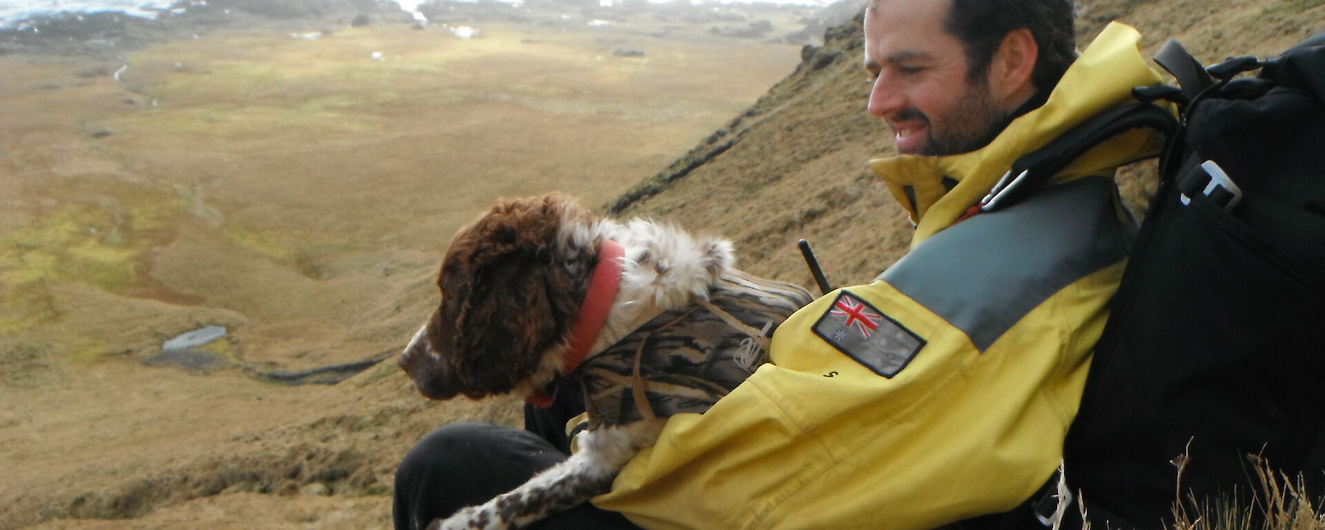 Steve with Katie the dog