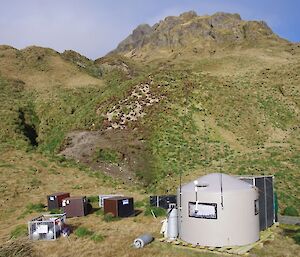 Water tank hut at Caroline Cove