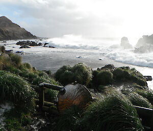 Big seas at Green Gorge