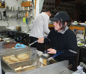 Maria busy catering for the increase in station population