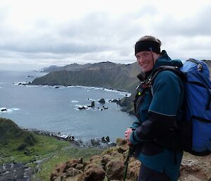 Kelly at Petrel Peak