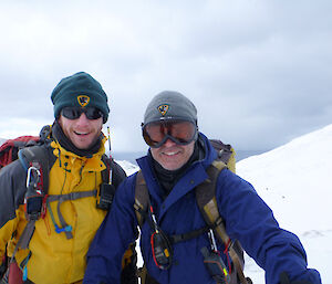 Richard and Paul, Macquarie Island Park Rangers