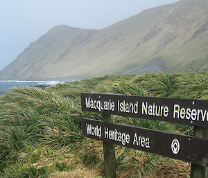 Macquarie Island signage