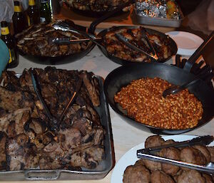 Plates of food served to eat