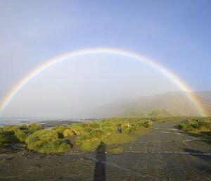 Rainbow on Maquarie Island