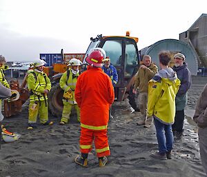 Station group during recent fire team training