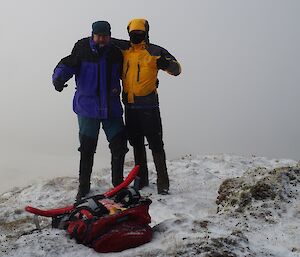 Scott and Mike at Mt Waite repeater