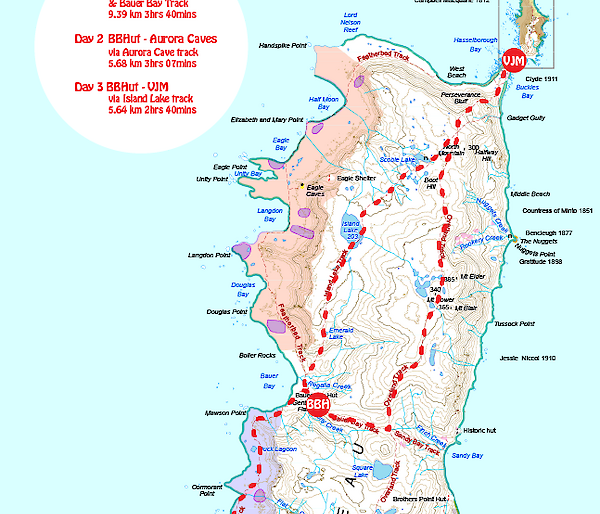 A map showing route on Macca