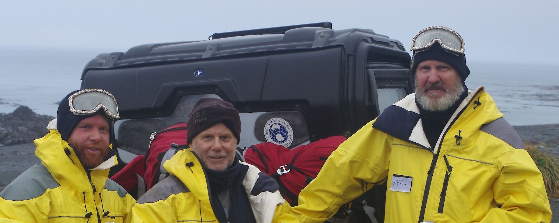 Greg, Graeme and Paul back on station