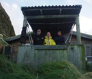 Paul, Graeme and Greg at Green Gorge hut