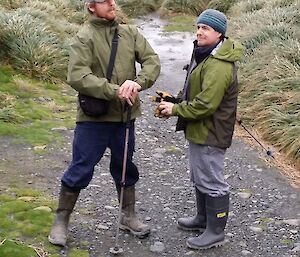 Expeditioners going for a walk around Garden Cove