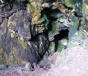 Some interesting rocks surround the entrance of Eagle Cave