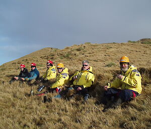 SAR team enjoying lunch