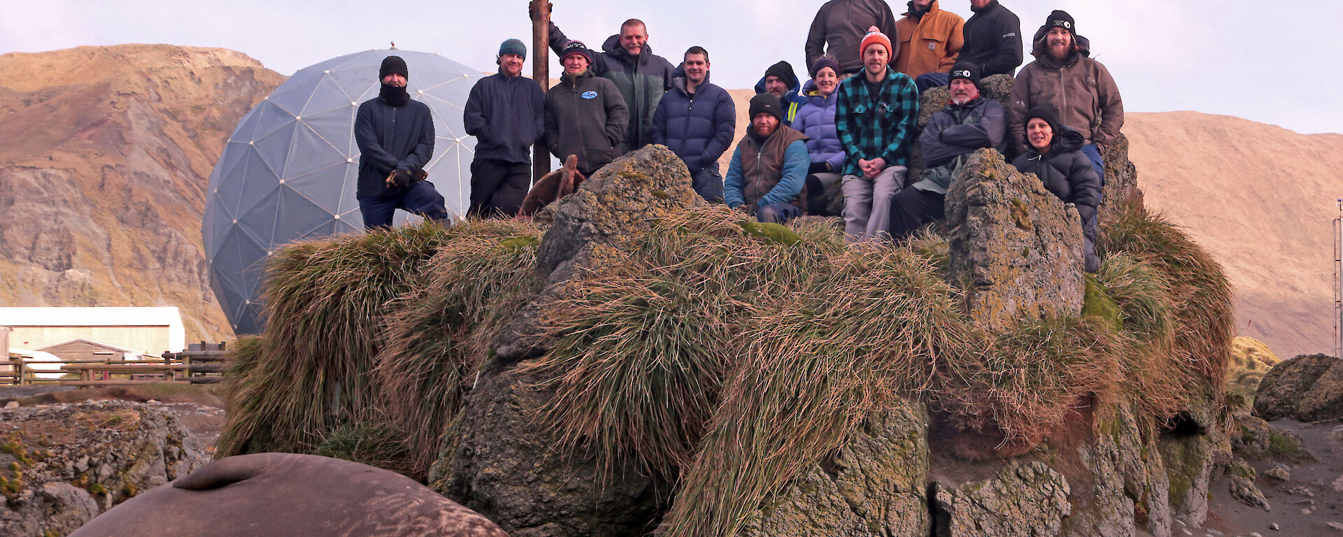 Macca wintering station crew