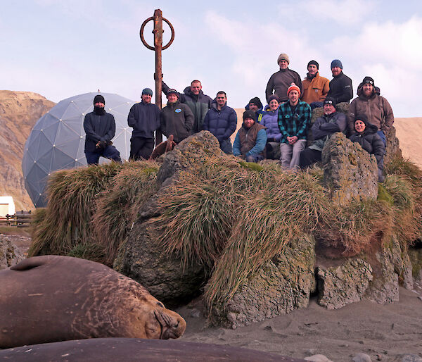 Macca wintering station crew