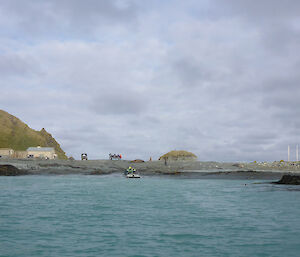 View from the boats leaving station