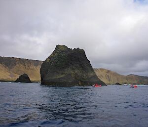 Coastal rock stack en route to Bauer Bay