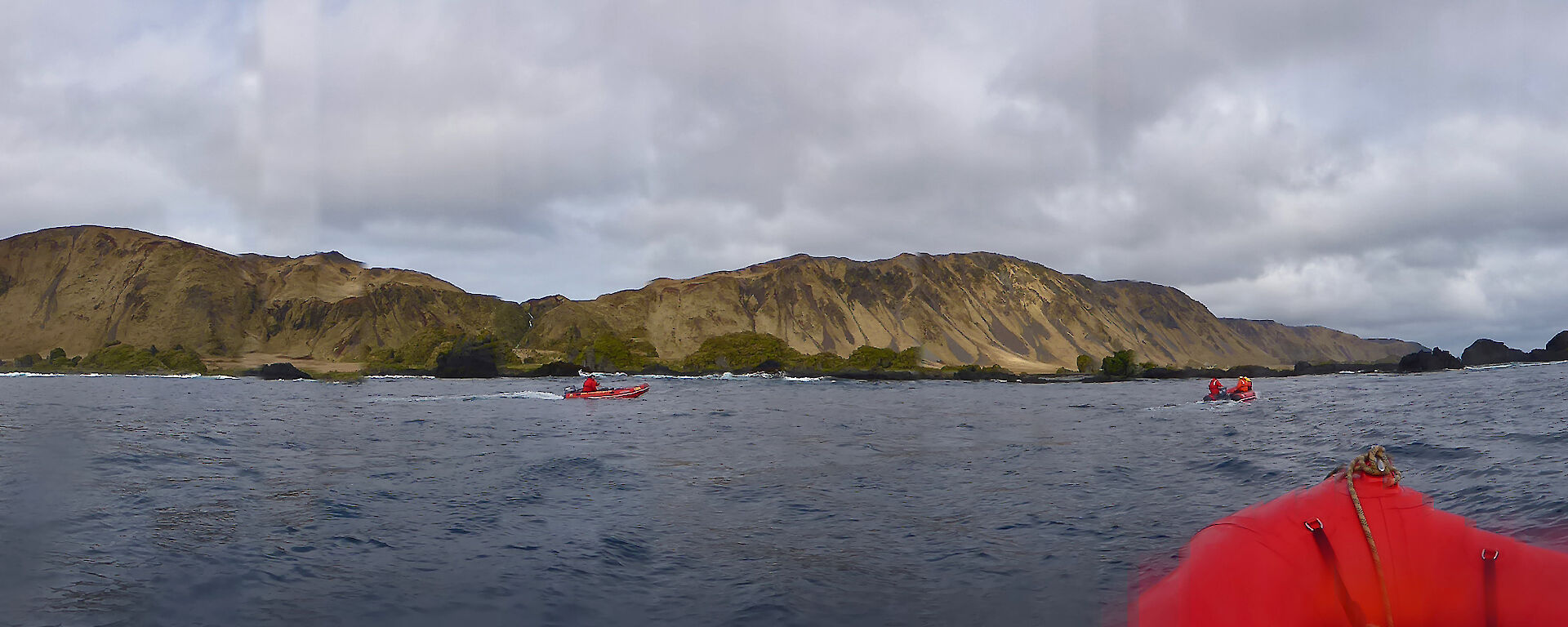 Boating trip panorama