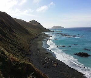 Northern end of the island from The Nuggets