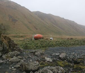 The ‘googie’ hut at Brothers Point