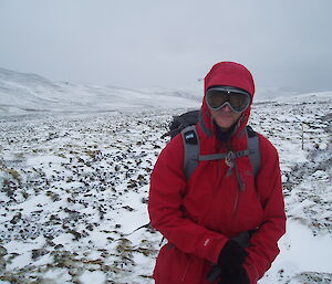 Field training officer Ian on the plateau last week
