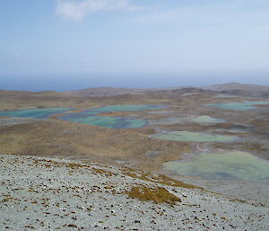 Mt Elder view west across the island plateau