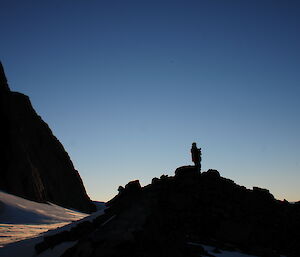 John Burgess near Rumdoodle hut