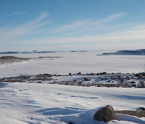 Sea ice in Harbour and Kista Straight