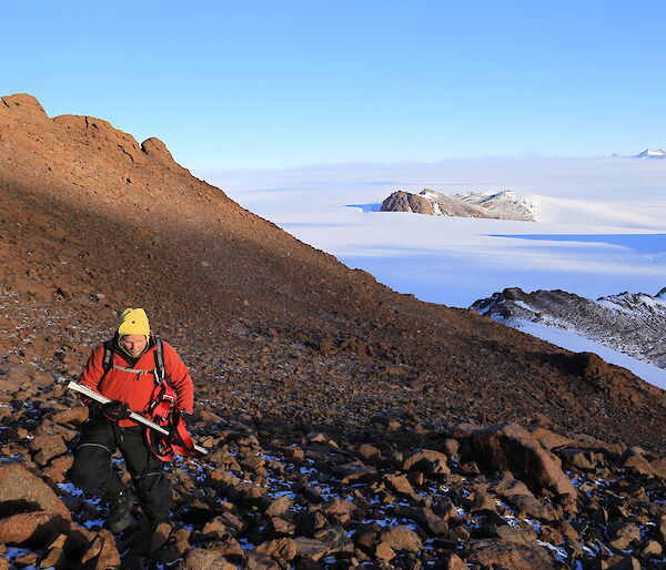 Keldyn Francis on Mt henderson