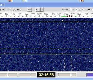 Radio signal screen shot