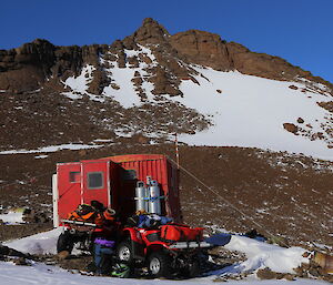 Fang hut and Fang peak behind