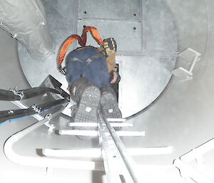 Climb inside turbine