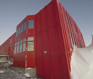 Mawson Red Shed from the outside.