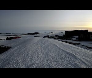 The ice and buildings of Mawson