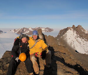 Justin and Keldyn on the summit of Rumdoodle