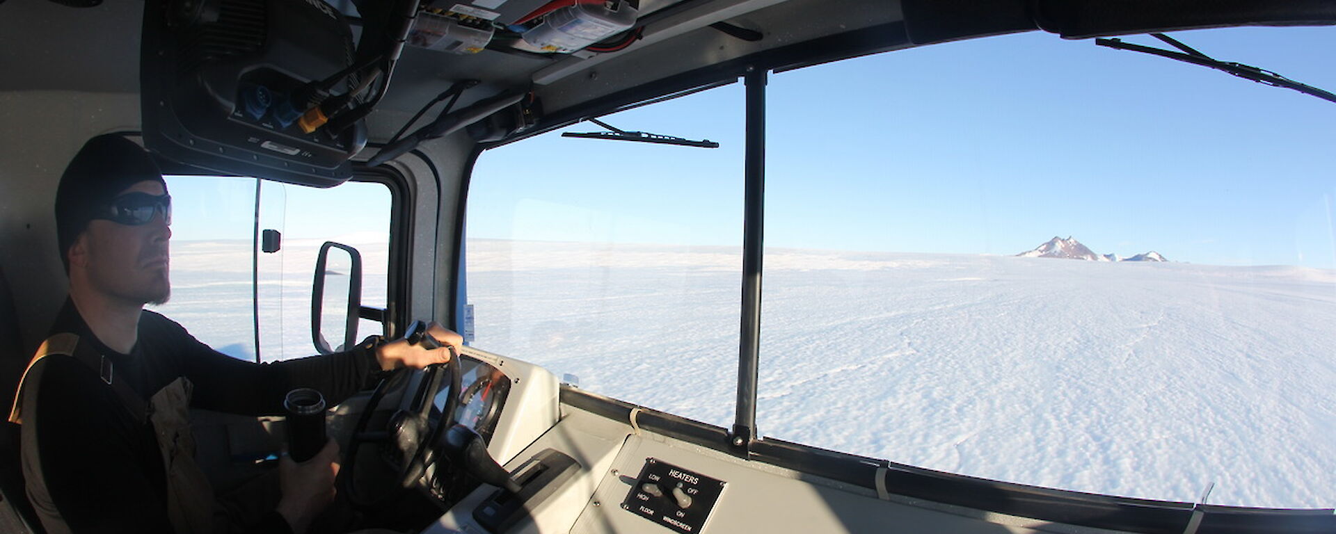 Hägglunds driving on plateau