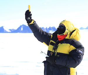 Weather readings in field