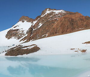 Lake at foot of Mt Dunlop