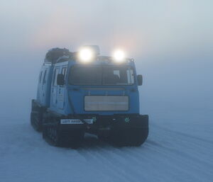 Navigating in fog.