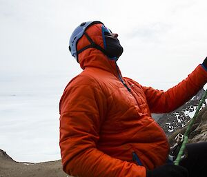 Belaying on Mt Ward