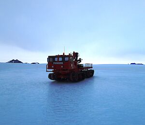 Pioneer on blue ice