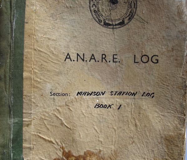 First Mawson logbook, 1954