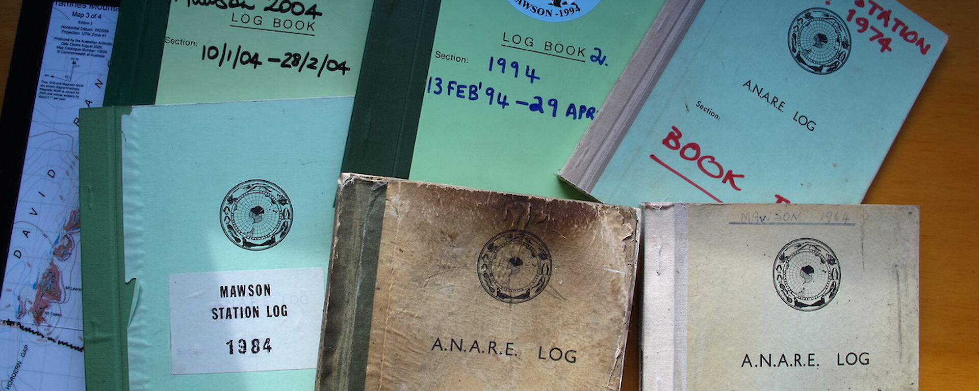 Station Logs 1954, 1964, 1974, 1984, 1994, 2004