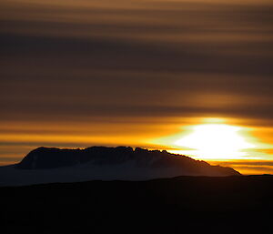 Casey Range at sunset