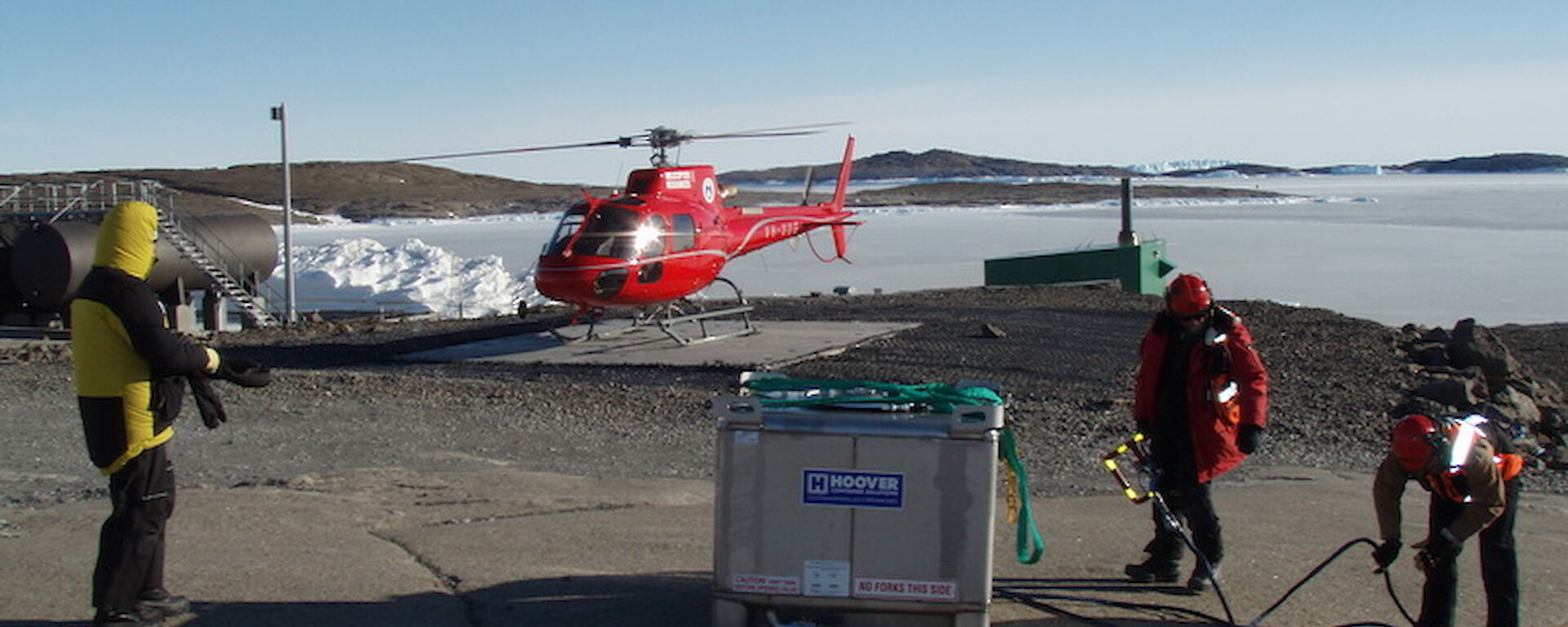 Air ground support operators at work