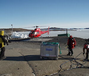 Air ground support operators at work