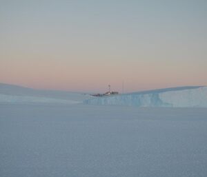 looking back toward station from the sea ice